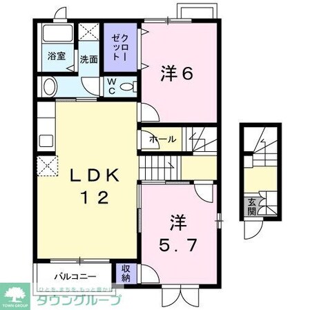 サンリットローズの物件間取画像